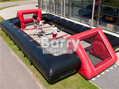Cheap Price Customized Human Table Football, Inflatable Foosball Court BY-IS-037